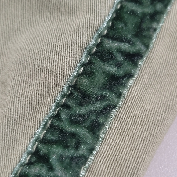 Chino By Anthropologie Women's Relaxed Chino Trouser Pant Size 28 Green Raceing - Picture 9 of 16